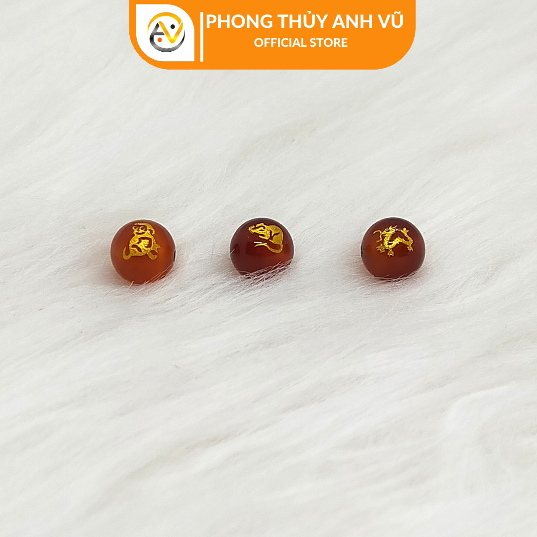 3 VIÊN TAM HỢP THÂN TÝ THÌN MÃ NÃO ĐỎ